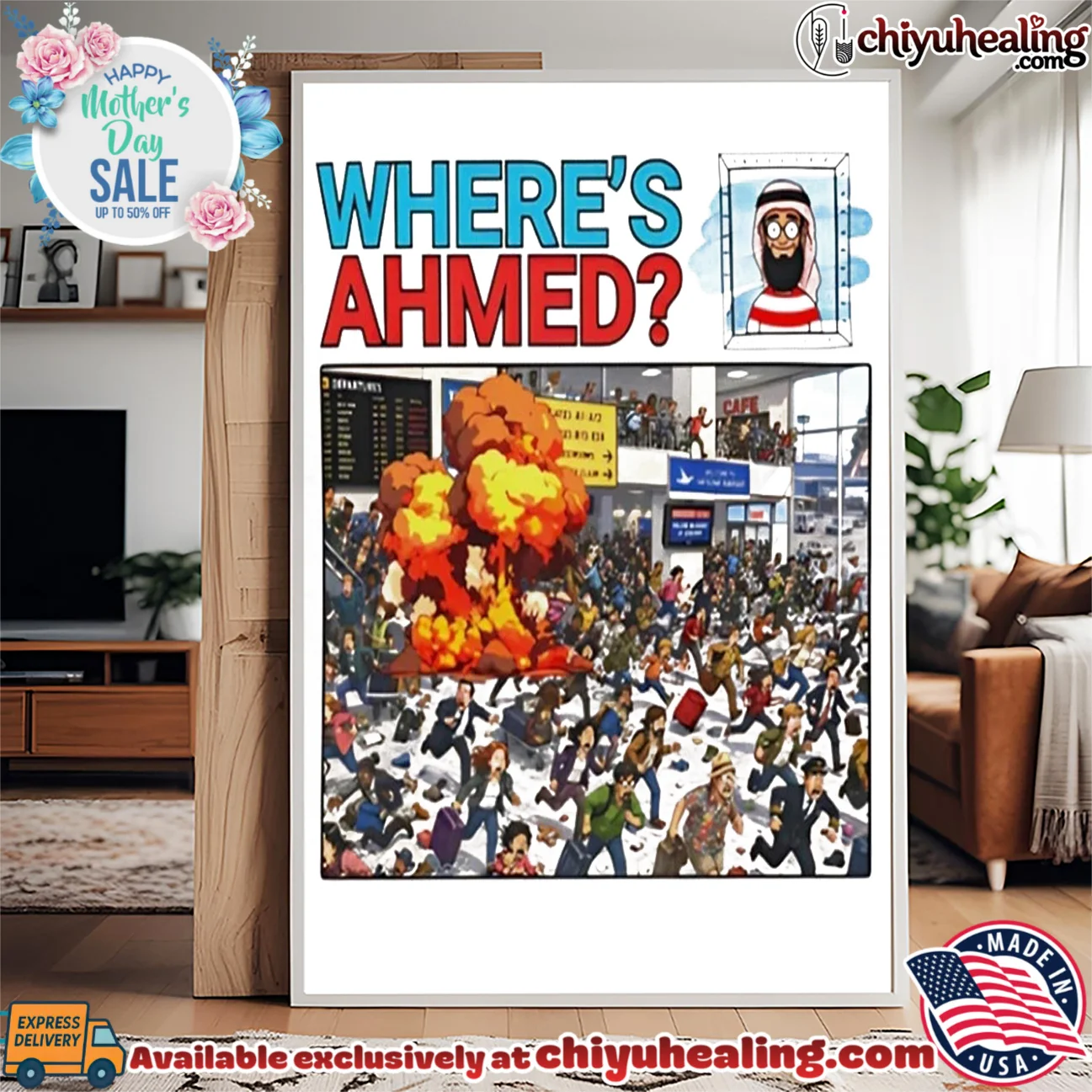 Where's ahmed satire dark humor shirt & hoodie Where's ahmed satire dark humor