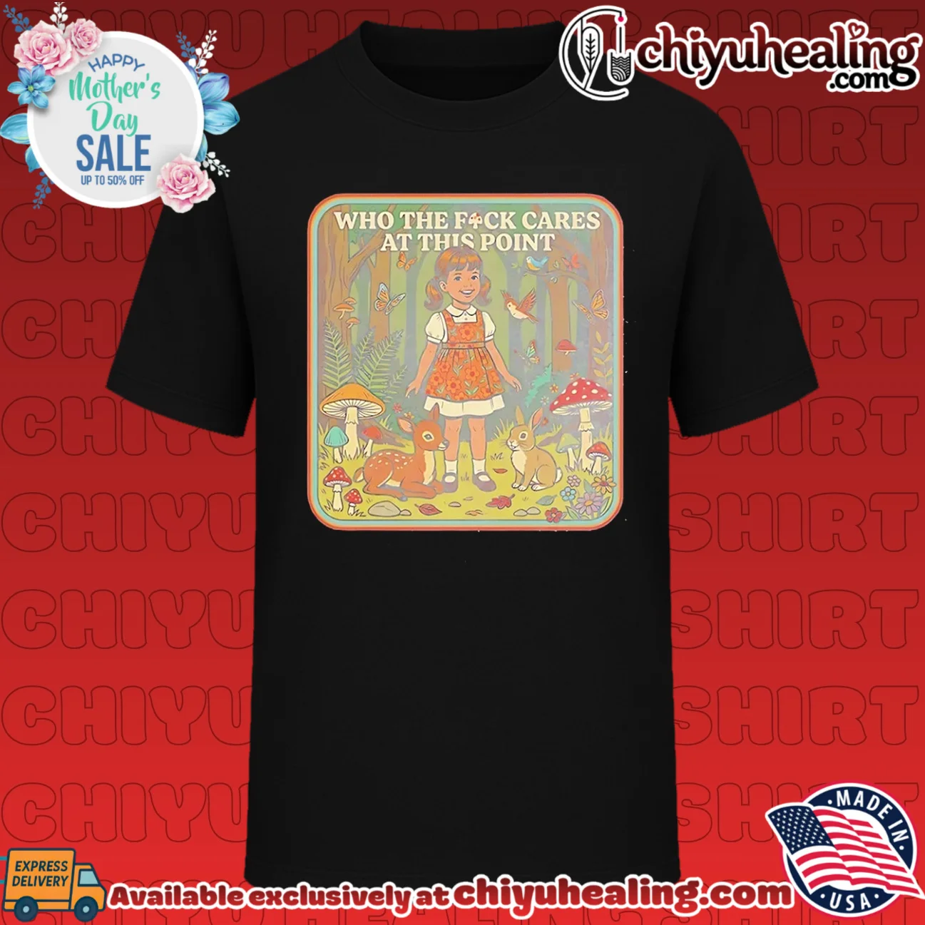 Who the Fck Cares at This Point Creepy Girl Forest shirt & hoodie