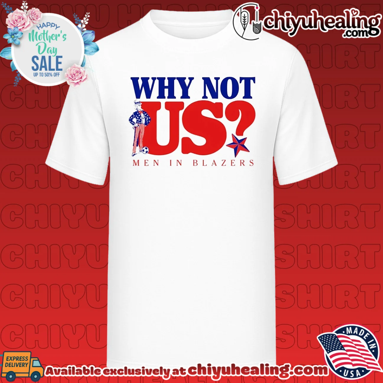Why Not Us Men in Blazers Soccer Uncle Sam shirt & hoodie