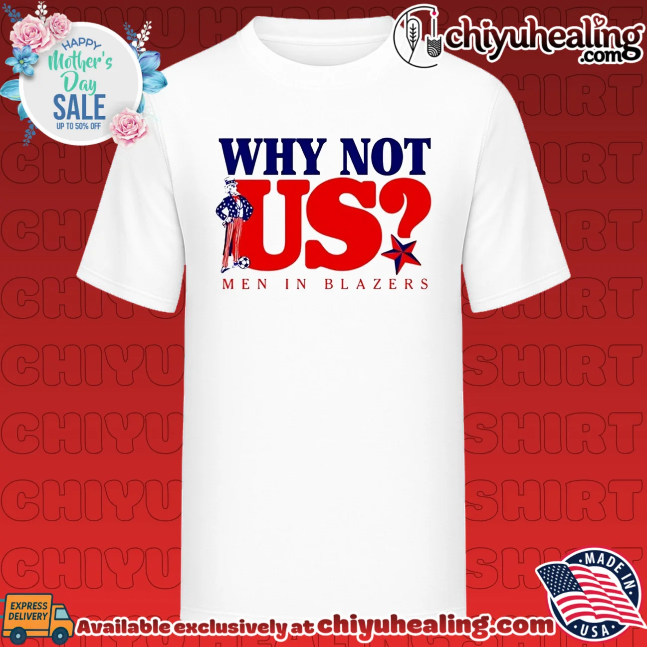 Why Not Us Men in Blazers Uncle Sam Soccer shirt & hoodie