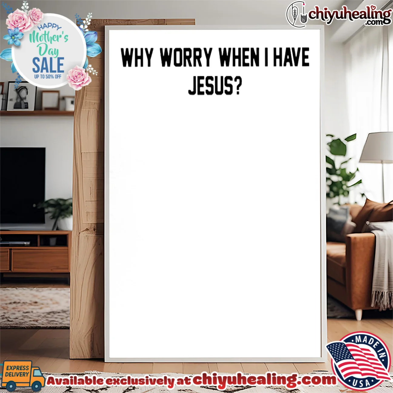 Why Worry When I Have Jesus text retro shirt & hoodie | 2026 Edition Drop Why Worry When I Have Jesus text