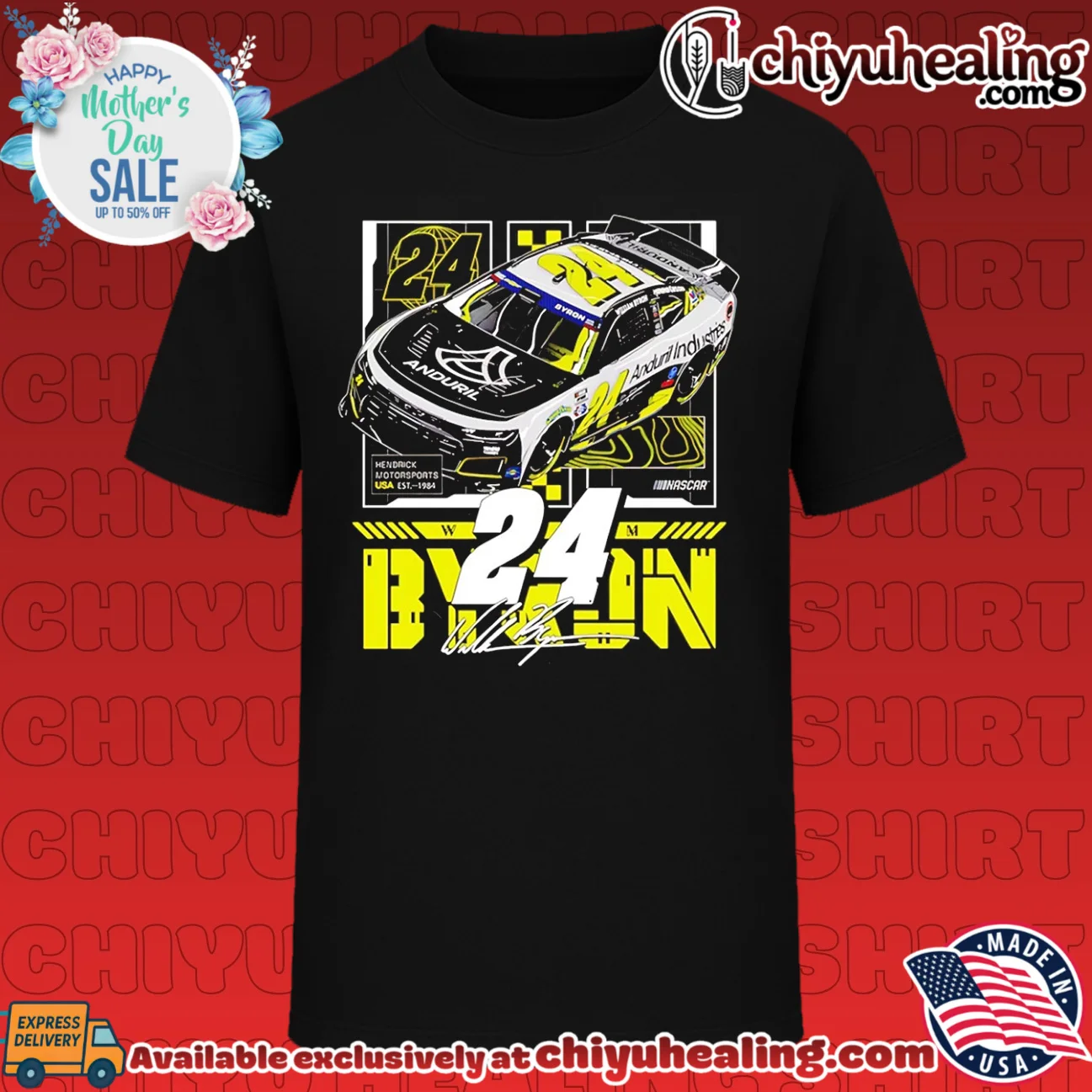William Byron Hendrick Motorsports 24 Anduril Industries