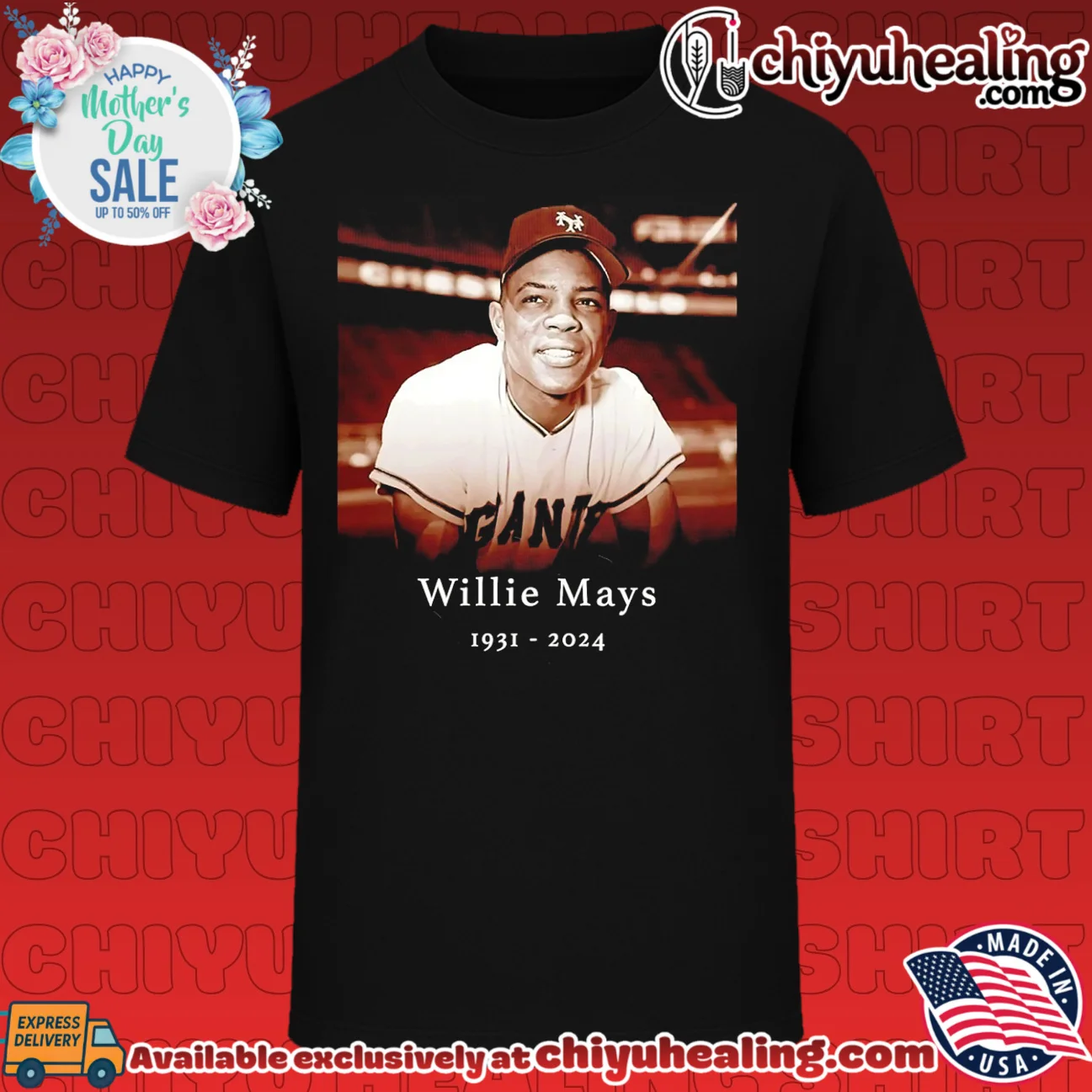 Willie Mays San Francisco Giants 1931-2024 Legend