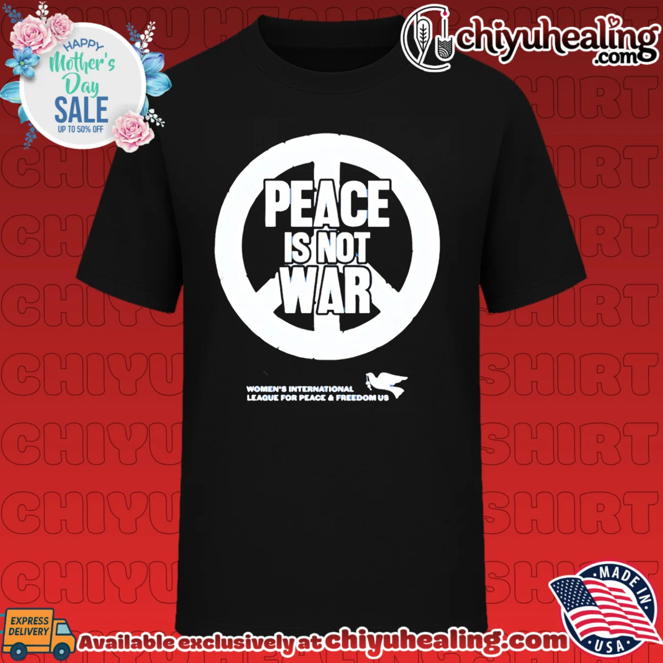 WILPFUS Peace Not War logo