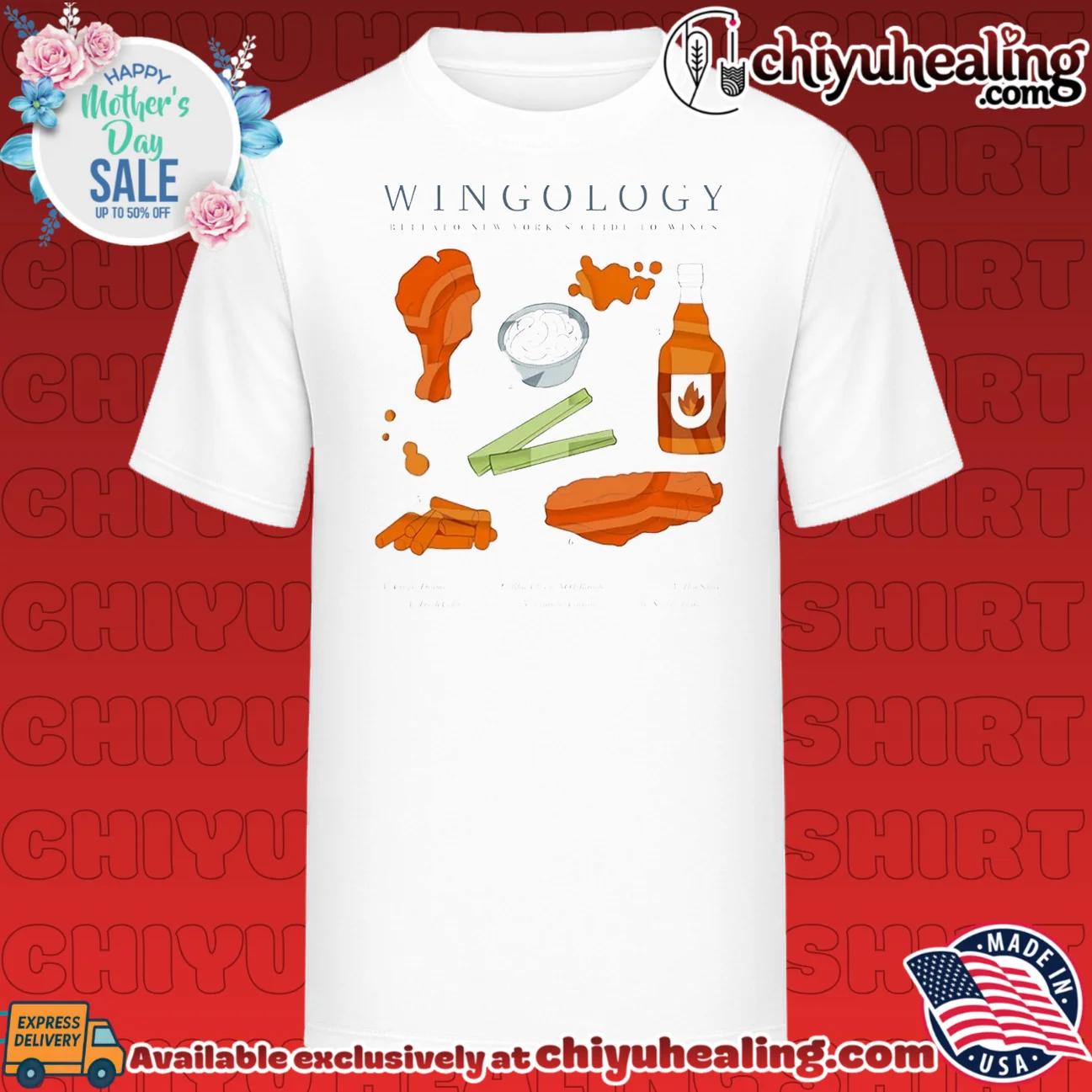 Wingology Buffalo New York Guide to Wings shirt & hoodie