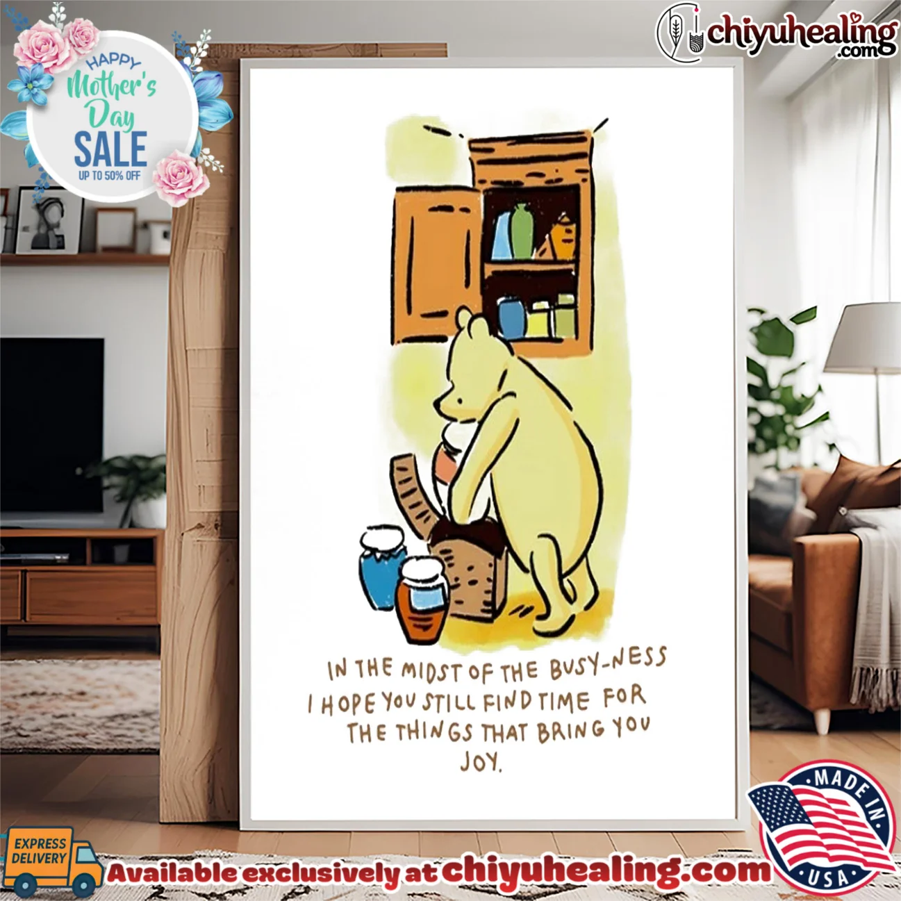 Winnie the pooh find time for the things that bring you joy shirt & hoodie Winnie the pooh find time for the things that bring you joy