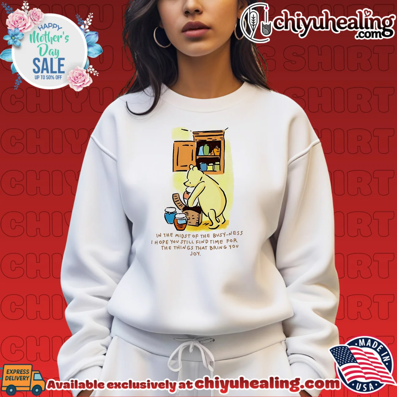Winnie the pooh find time for the things that bring you joy shirt & hoodie Winnie the pooh find time for the things that bring you joy