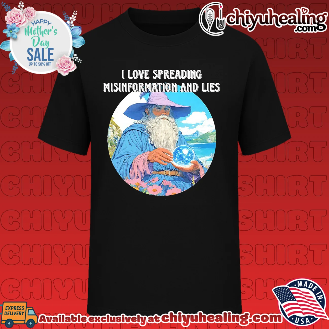 Wizard I love spreading misinformation and lies