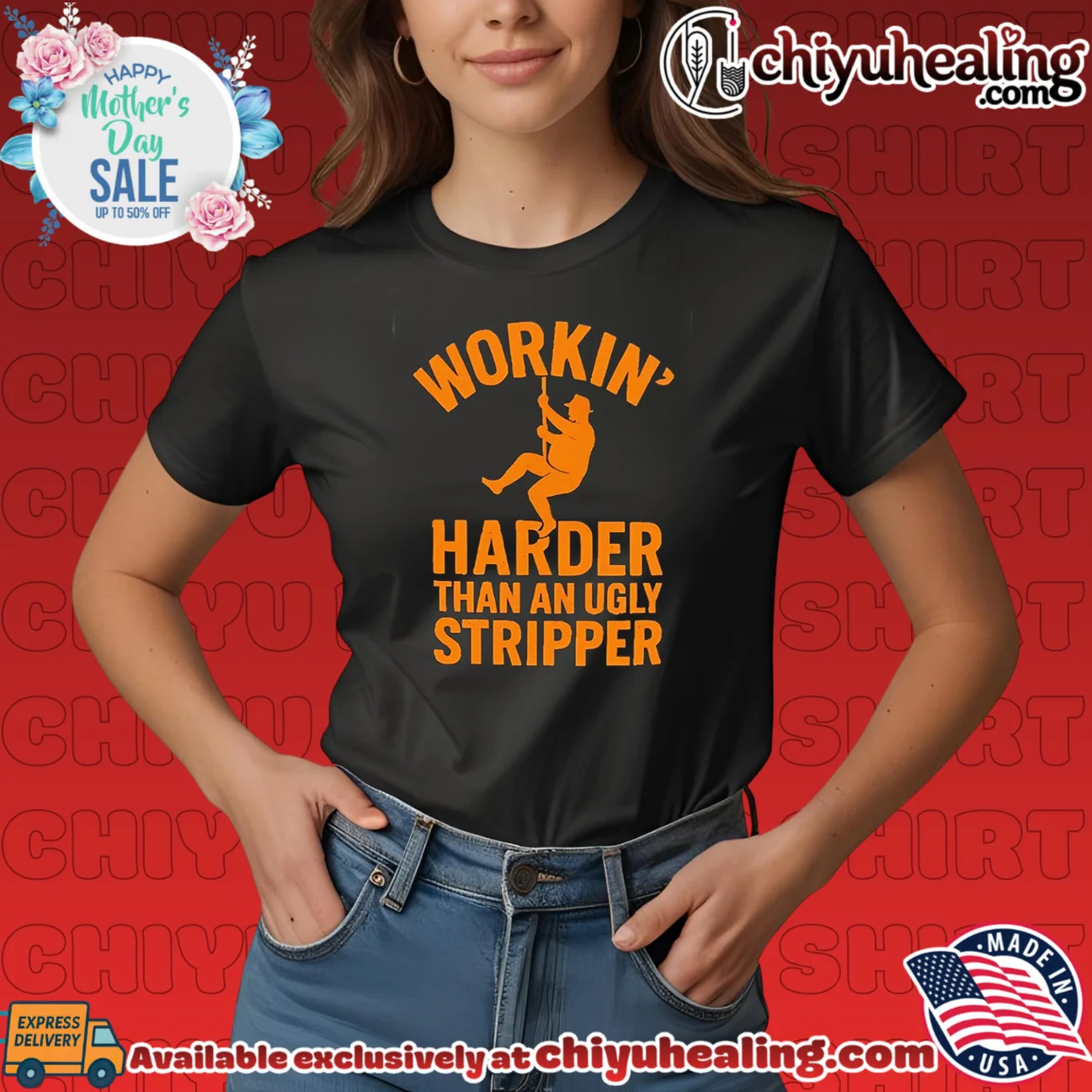 Workin' harder than an ugly stripper shirt & hoodie Workin' harder than an ugly stripper shirt & hoodie
