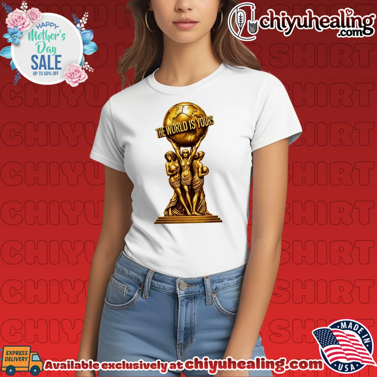 World Cup 2026 The World is yours trophy epic shirt & hoodie | Exclusive Fan Gear World Cup 2026 The World is yours trophy