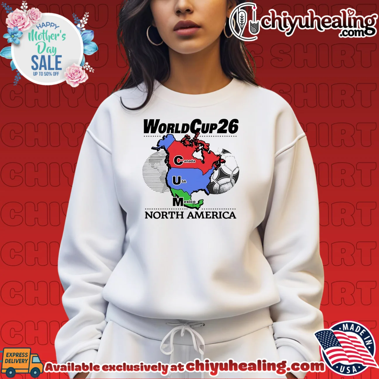World Cup 26 Cum Map North America Canada USA Mexico shirt & hoodie World Cup 26 Cum Map North America Canada USA Mexico shirt & hoodie