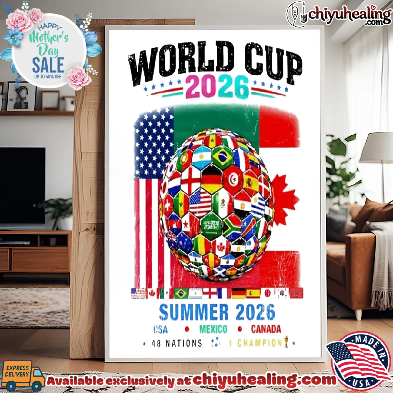 World Cup Summer 2026 48 Nations 1 Champion shirt & hoodie World Cup Summer 2026 48 Nations 1 Champion shirt & hoodie