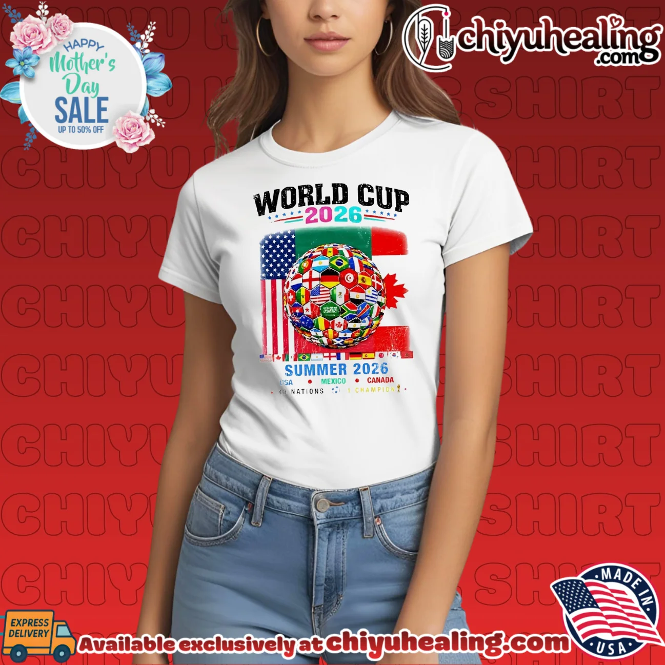 World Cup Summer 2026 48 Nations 1 Champion shirt & hoodie World Cup Summer 2026 48 Nations 1 Champion shirt & hoodie