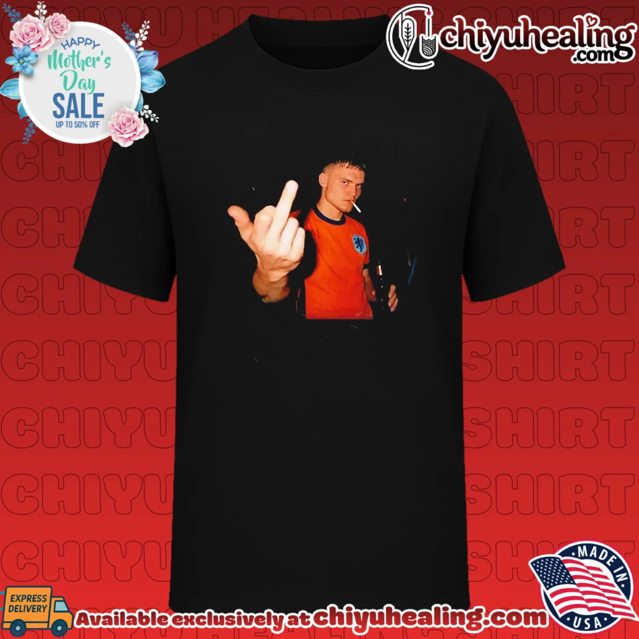 Wout Weghorst Netherlands National Football Team middle finger shirt & hoodie