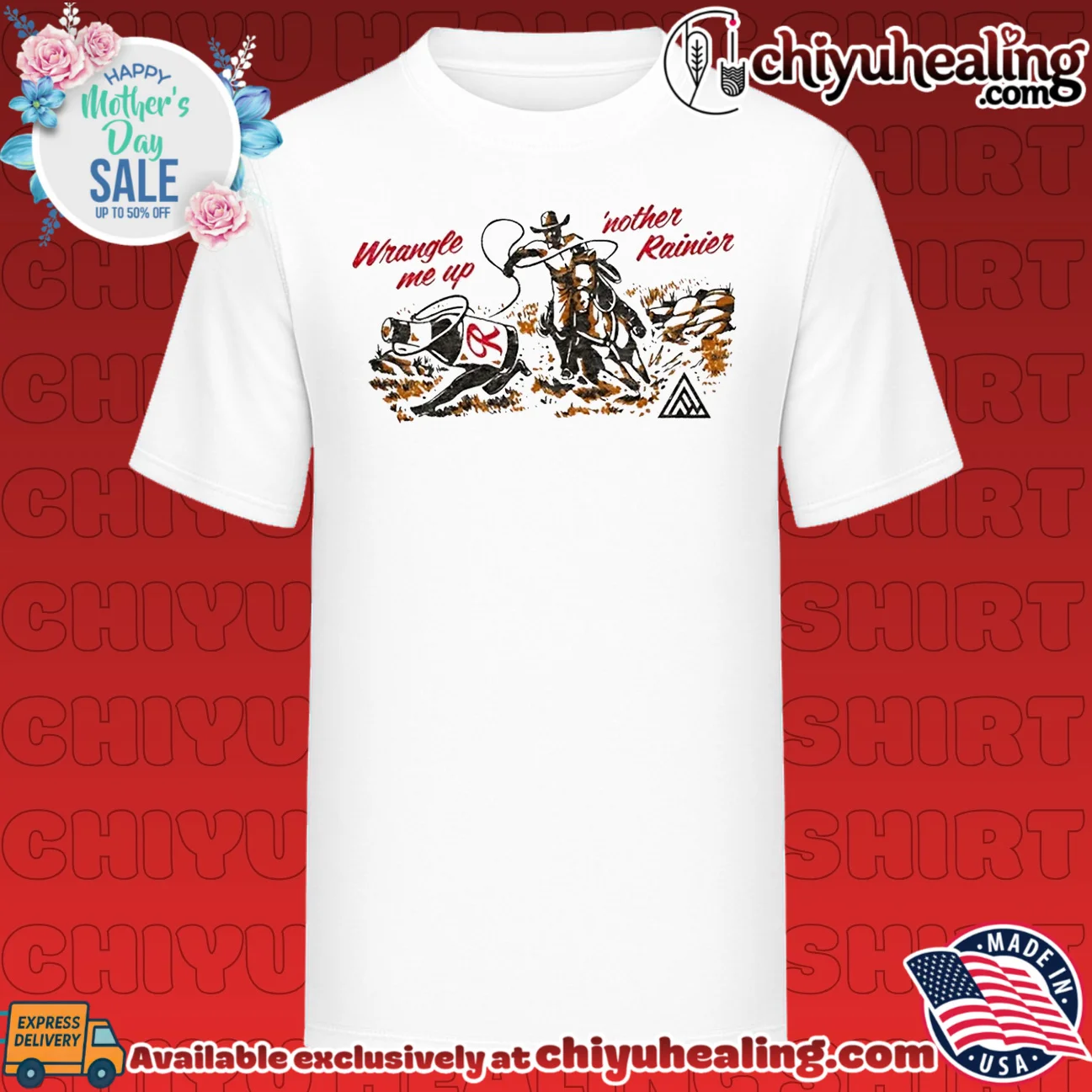 Wrangle Me Up 'Nother Rainier Beer Cowboy shirt & hoodie