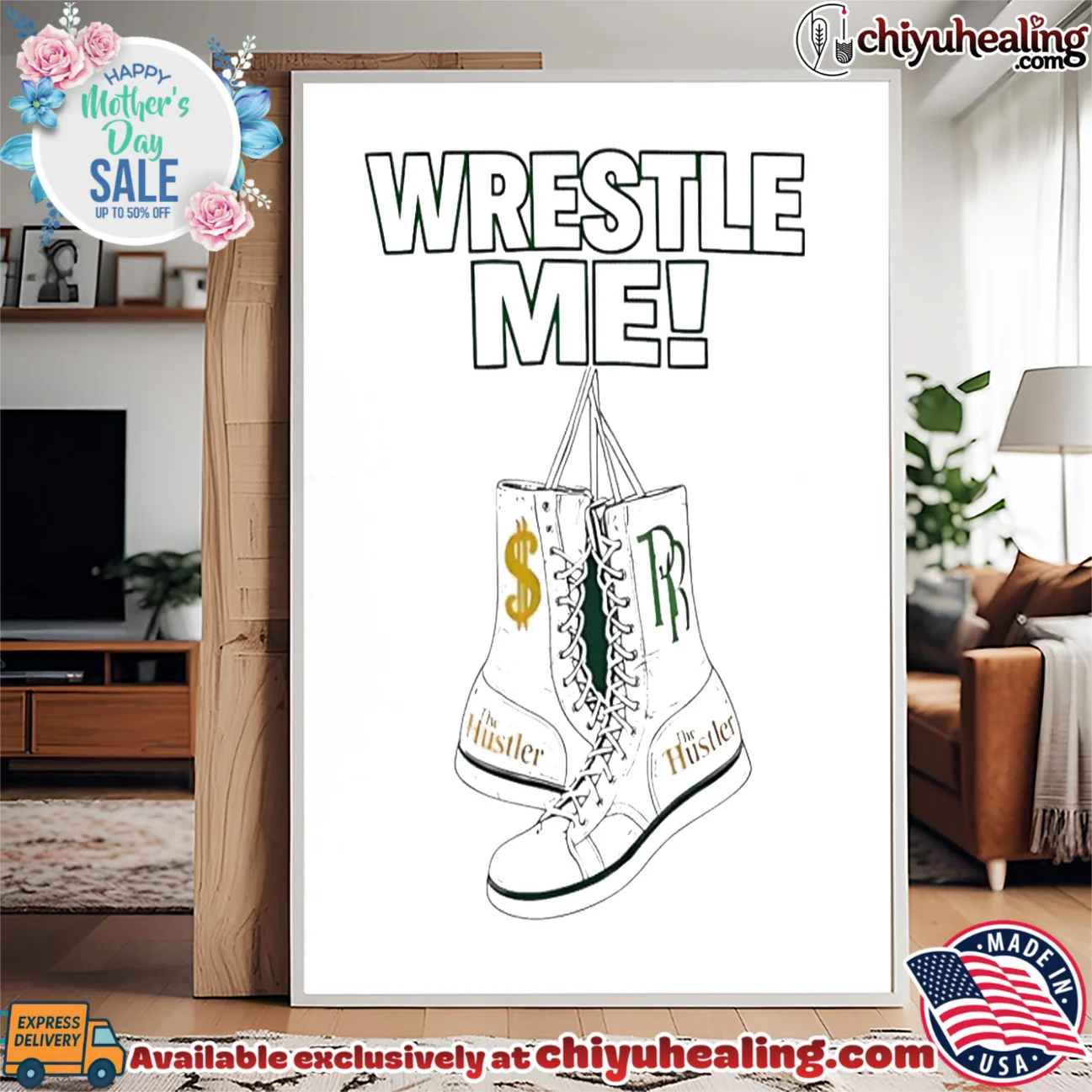 Wrestle me wrestling boots illustration masterpiece shirt & hoodie | Limited Stock Edition Wrestle me wrestling boots illustration