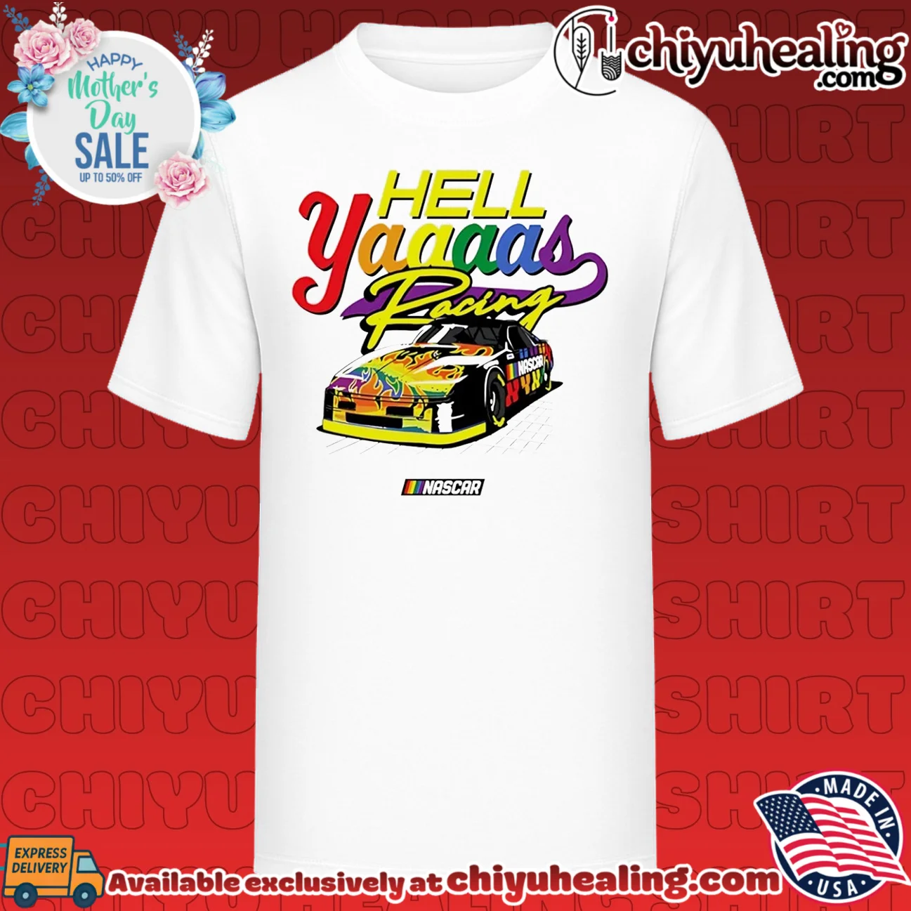 Yaaaas Racing Pride NASCAR graphic