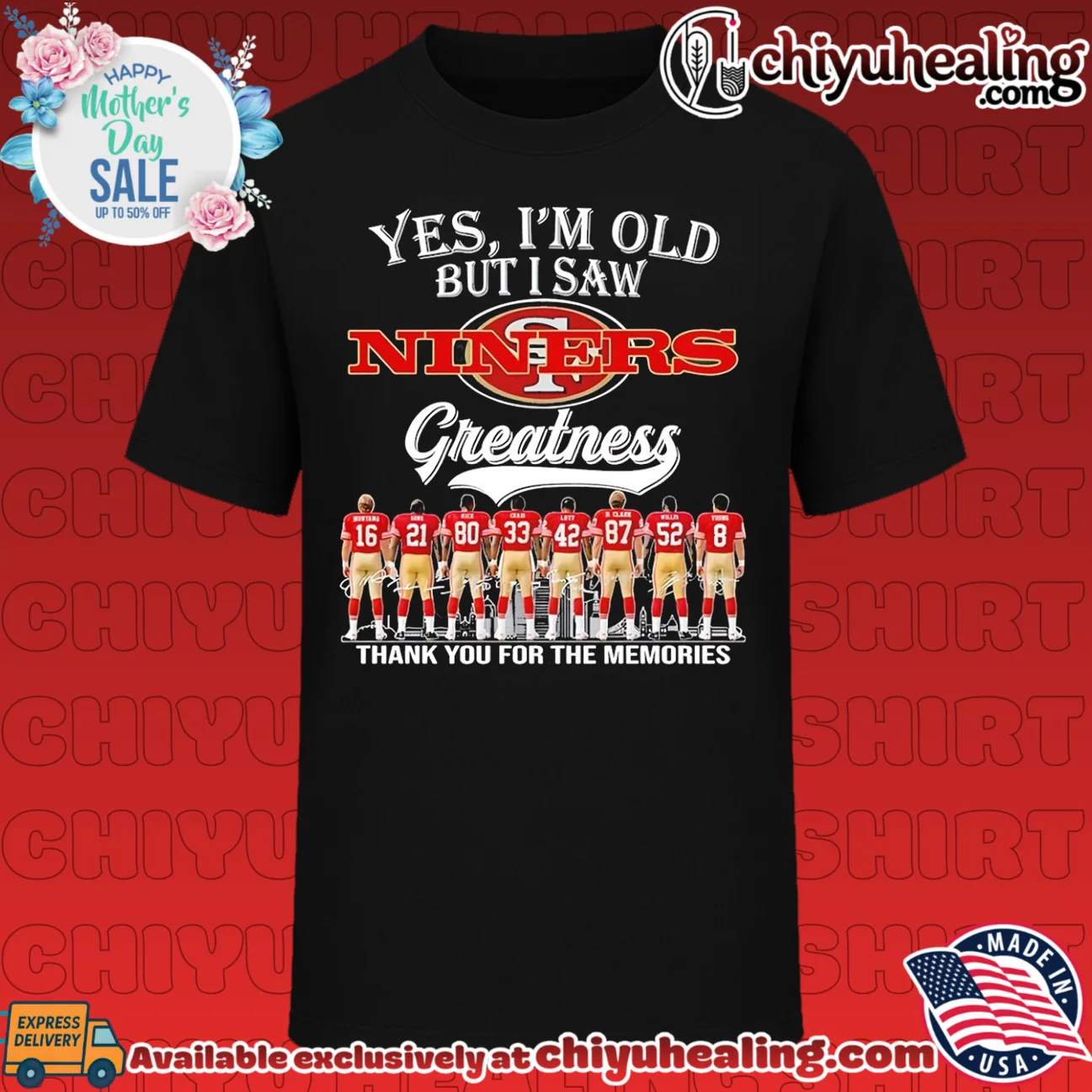 Yes I'm old but I saw San Francisco 49ers greatness thank you for memories