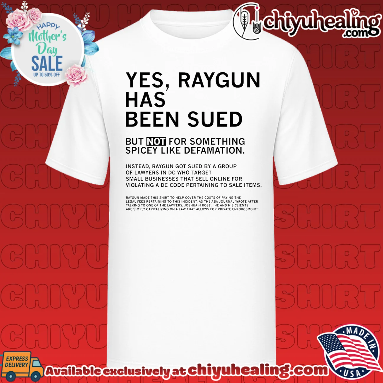 Yes raygun has been sued but not for something spicey like defamation