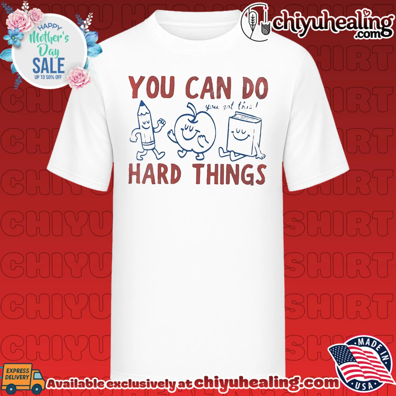 You Can Do Hard Things Motivational Teacher shirt & hoodie