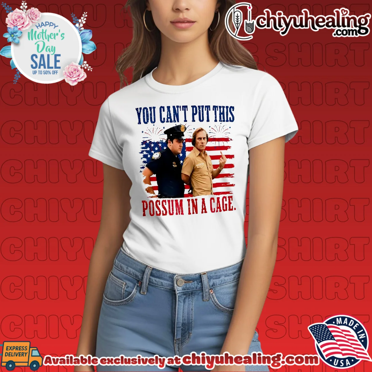You Can't Put This Possum In A Cage George Jones 4th of July ultimate shirt & hoodie - Urban Fashion You Can't Put This Possum In A Cage George Jones 4th of July