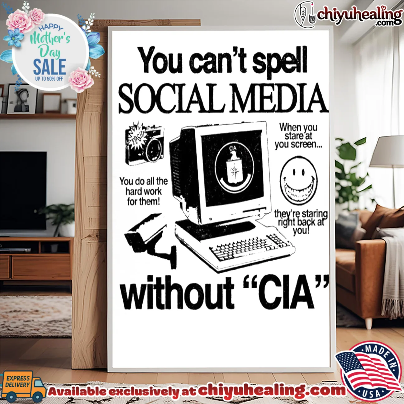 You can't spell social media without CIA custom shirt & hoodie - Urban Fashion You can't spell social media without CIA