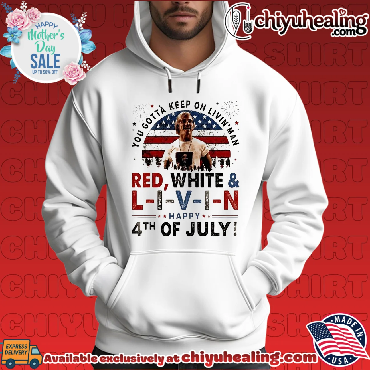 You Gotta Keep On Livin Man 4th Of July official shirt & hoodie - Perfect Fan Gift You Gotta Keep On Livin Man 4th Of July official shirt & hoodie - Perfect Fan Gift