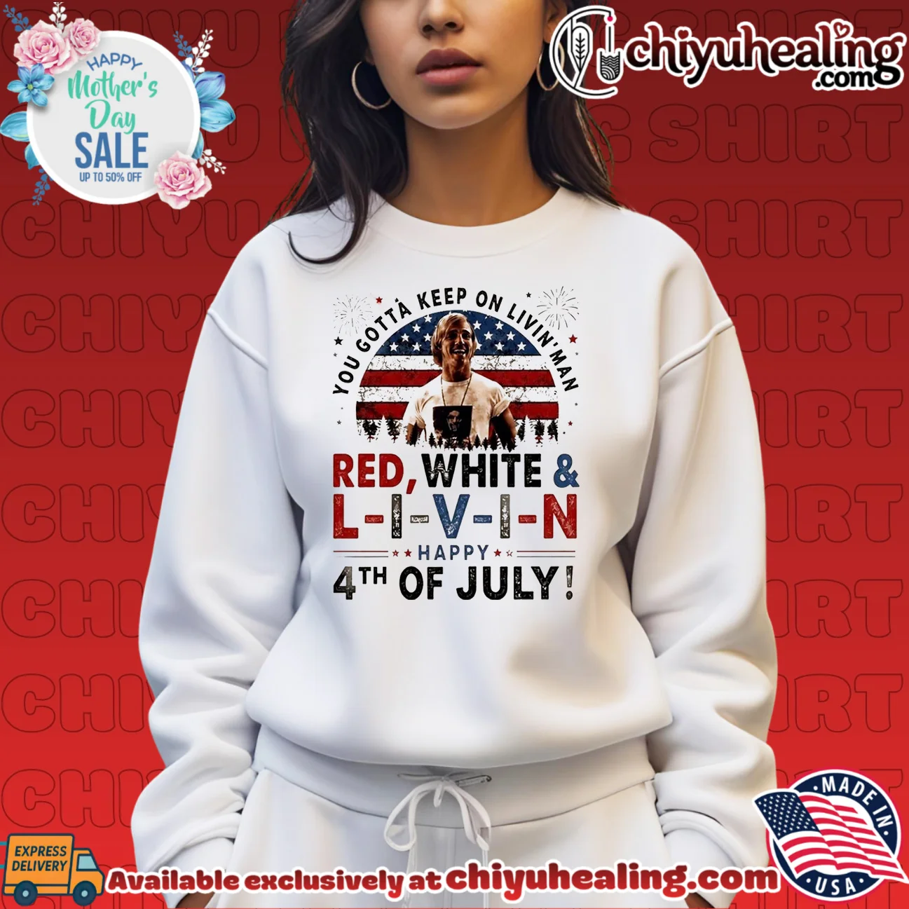 You Gotta Keep On Livin Man 4th Of July official shirt & hoodie - Perfect Fan Gift You Gotta Keep On Livin Man 4th Of July