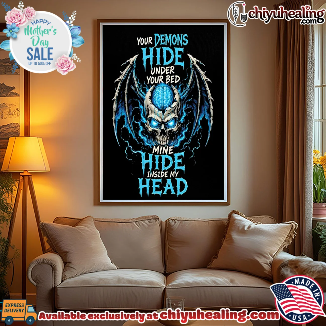 Your demons hide under your bed mine hide inside my head shirt & hoodie Your demons hide under your bed mine hide inside my head