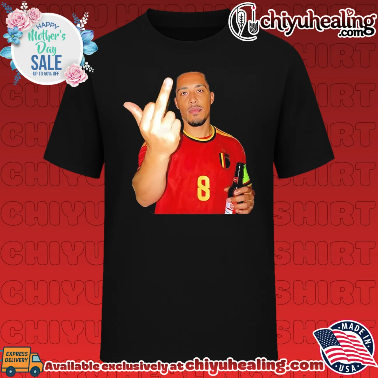 Youri Tielemans Belgium Fc middle finger shirt & hoodie
