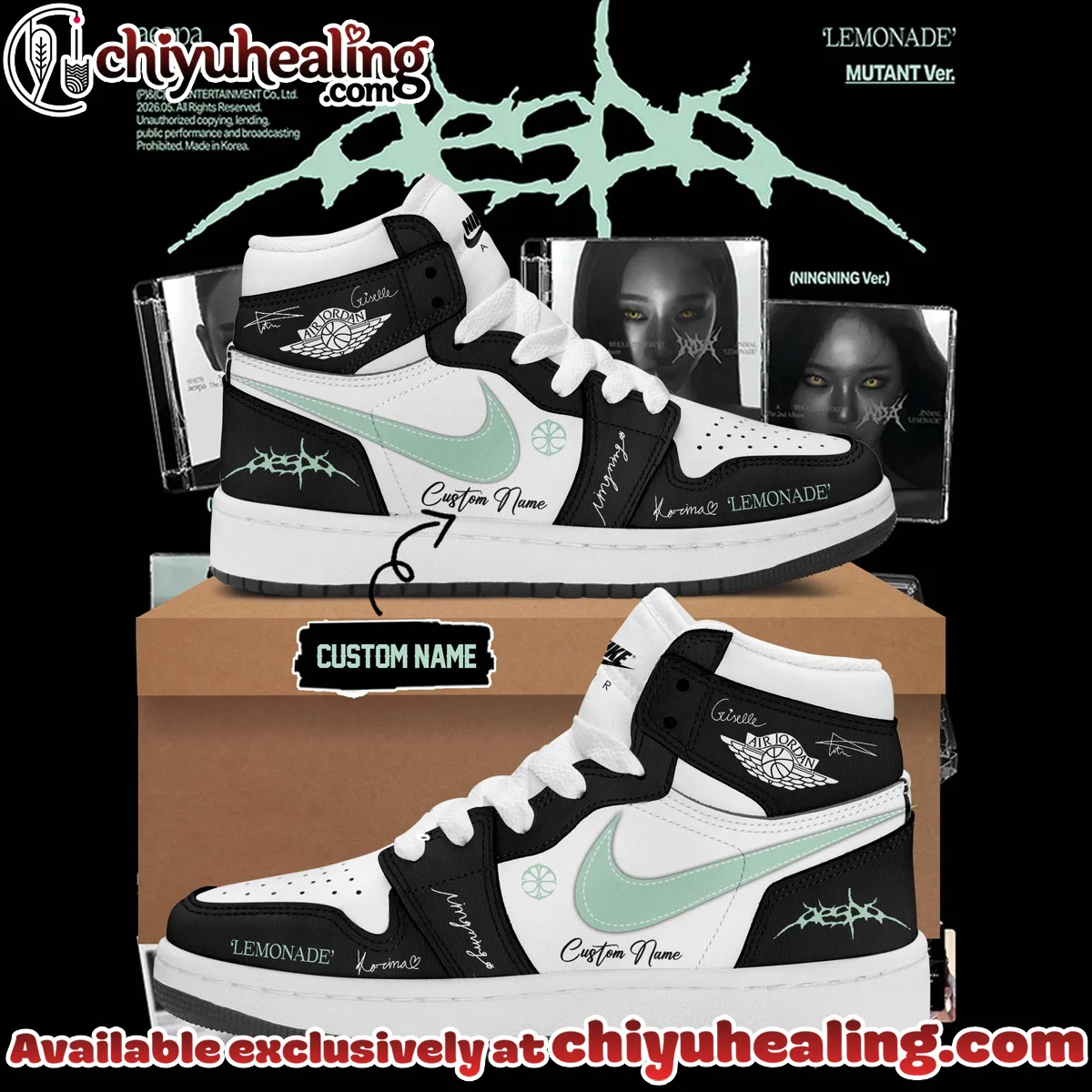 aespa LEMONADE Custom Air Force 1 & Jordan 1 Shoes [Batch 10]