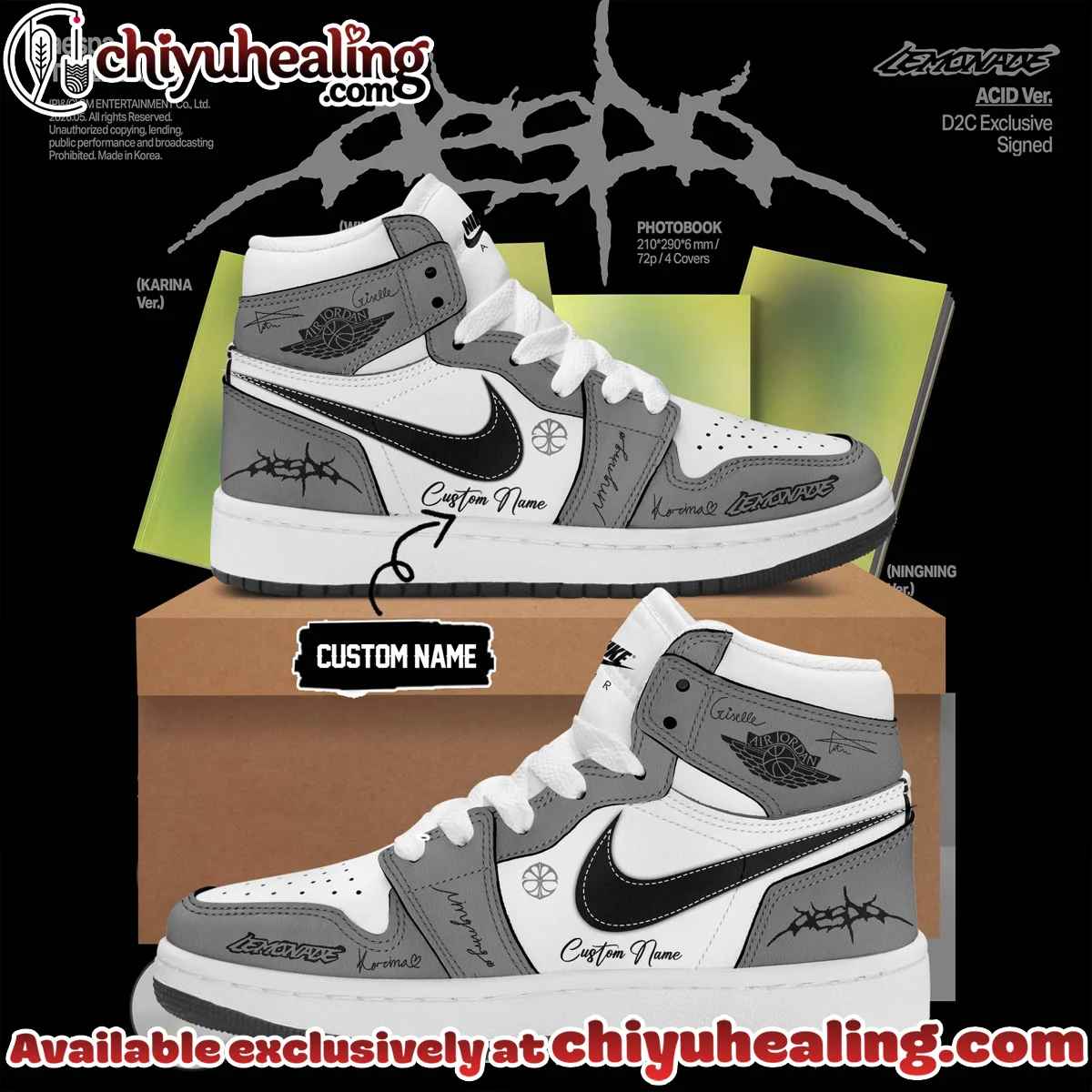 aespa LEMONADE Custom Air Force 1 & Jordan 1 Shoes (Design 15)
