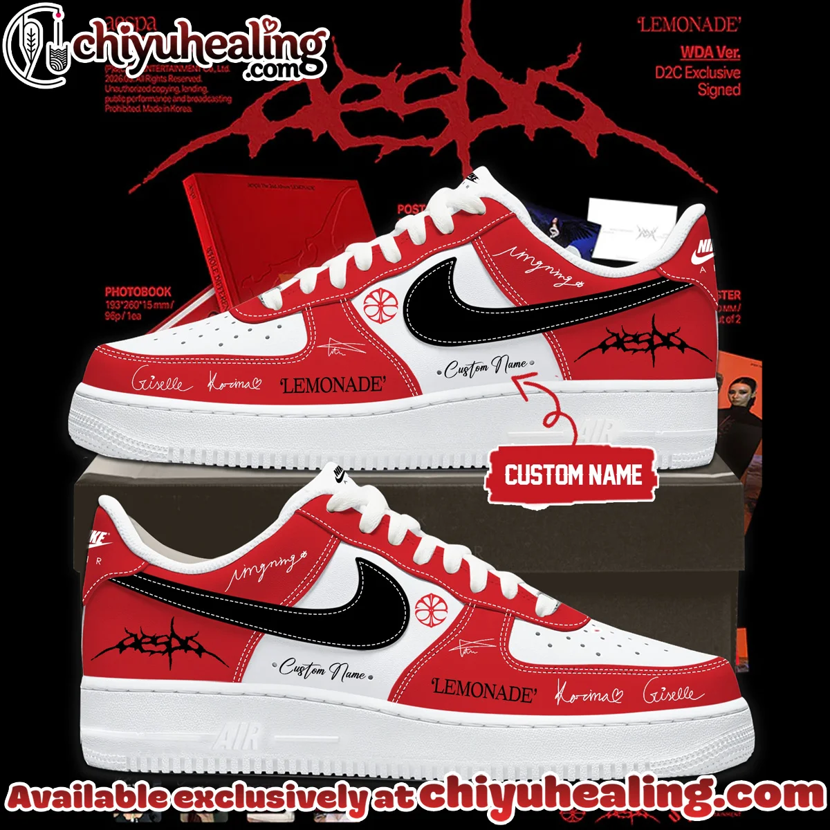 aespa LEMONADE Custom Air Force 1 & Jordan 1 Shoes [Drop 4]