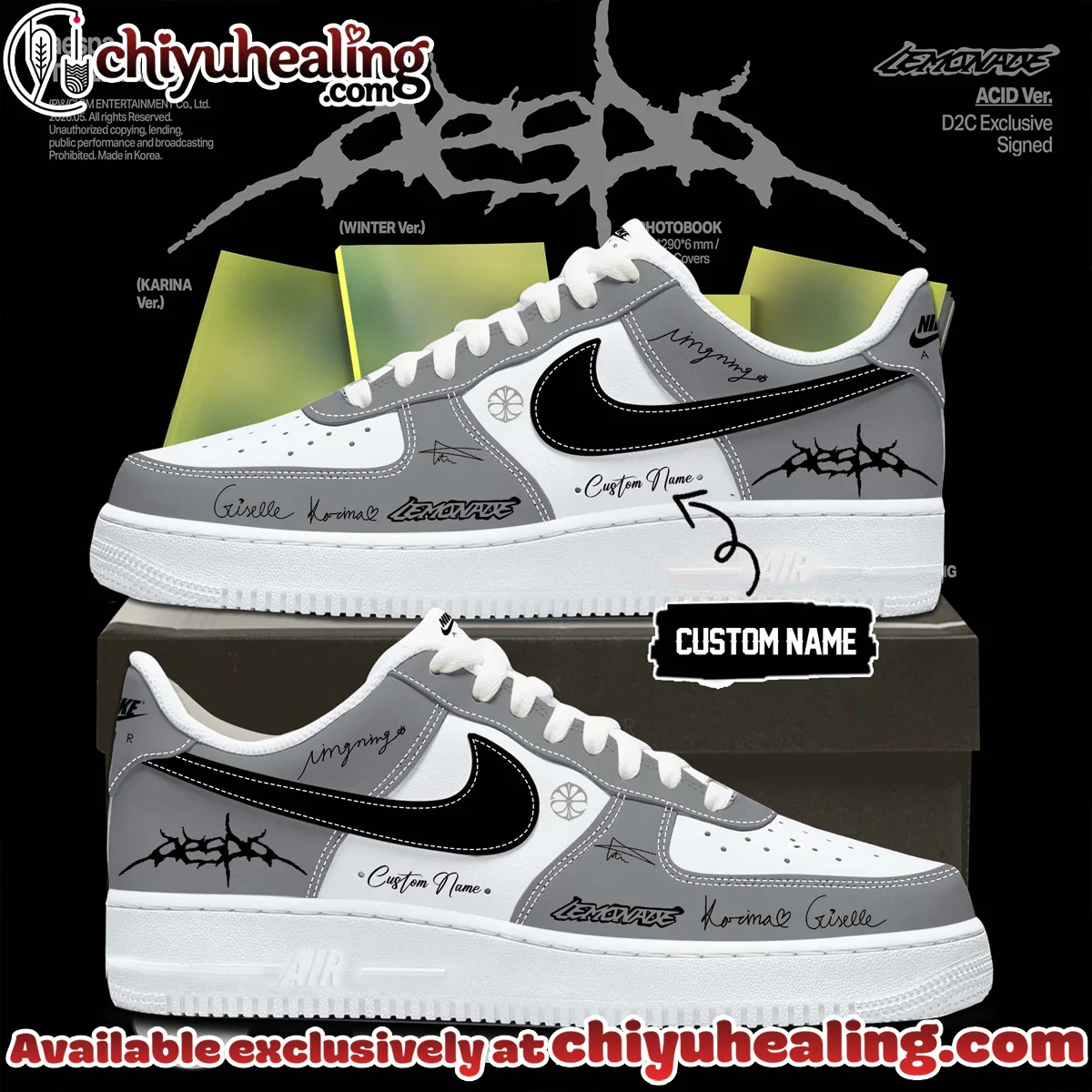 aespa LEMONADE Custom Air Force 1 & Jordan 1 Shoes - Part 16