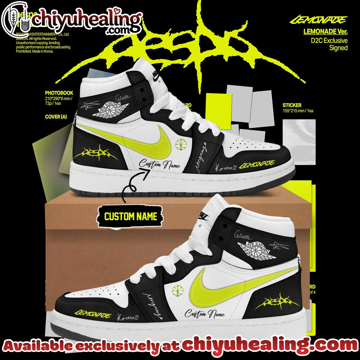 aespa LEMONADE Custom Air Force 1 & Jordan 1 Shoes - Part 4