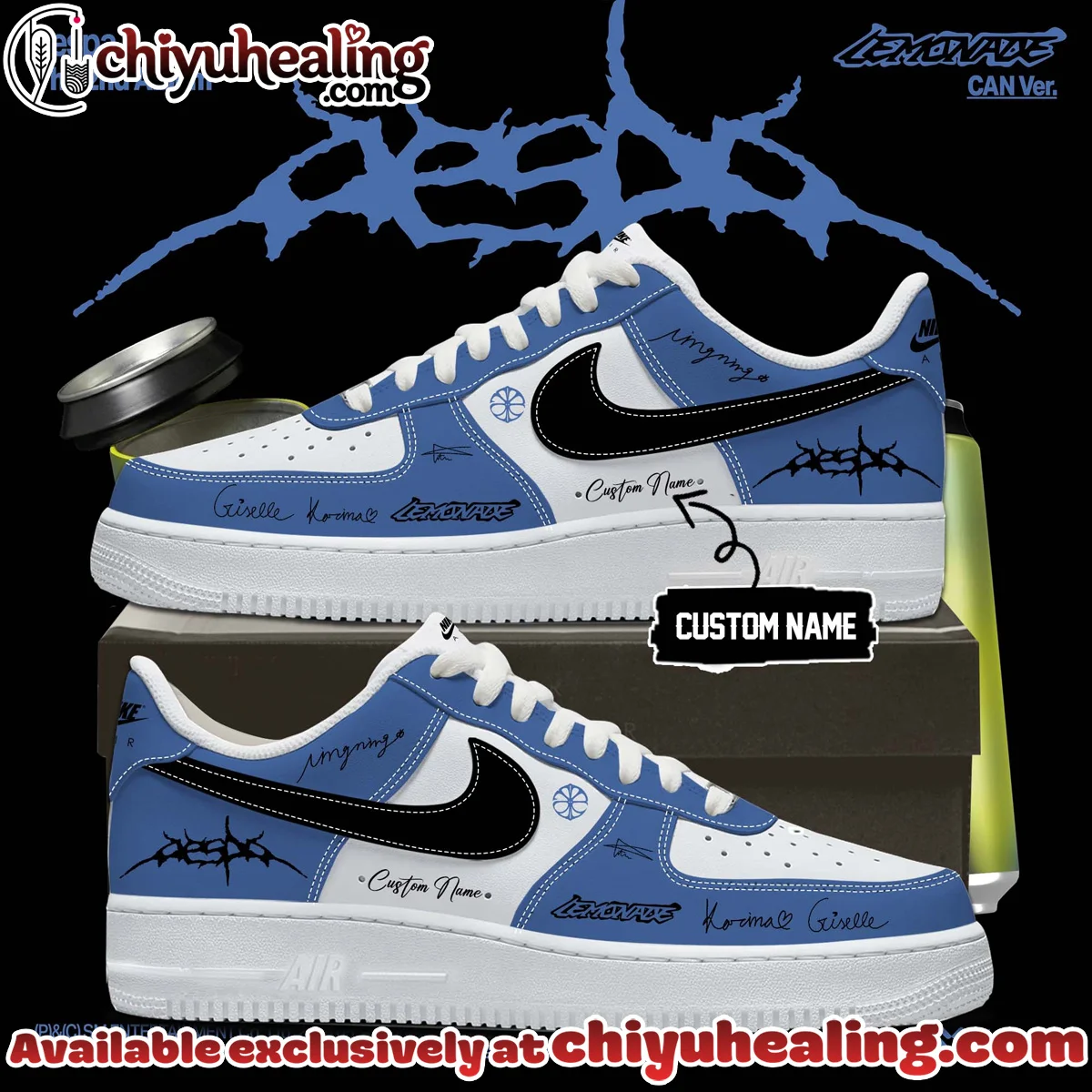 aespa LEMONADE Custom Air Force 1 & Jordan 1 Shoes (Style 6)