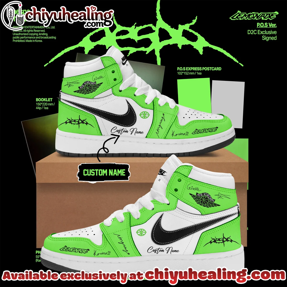 aespa LEMONADE Custom Air Force 1 & Jordan 1 Shoes - Variant 12