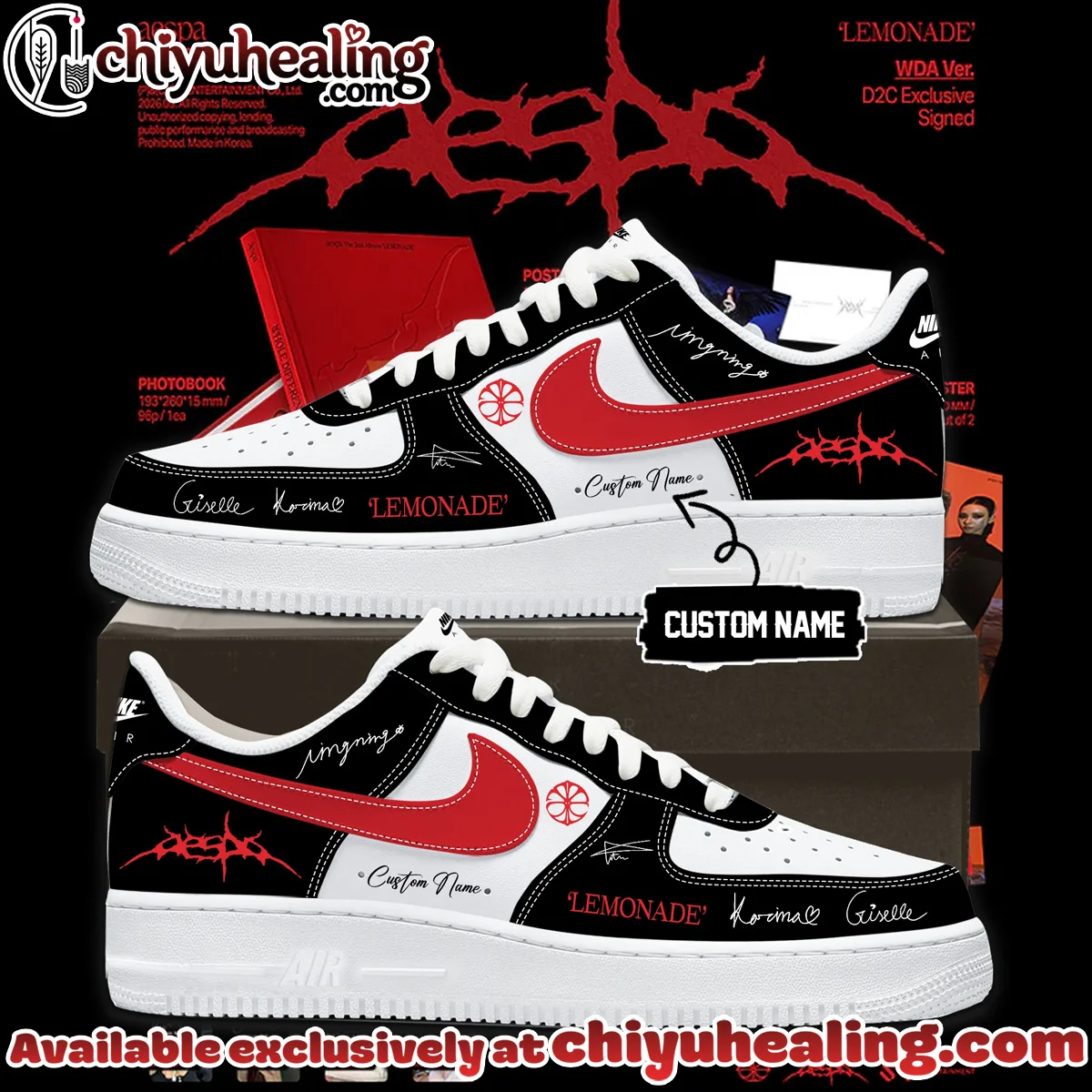 aespa LEMONADE Custom Air Force 1 & Jordan 1 Shoes - Variant 5