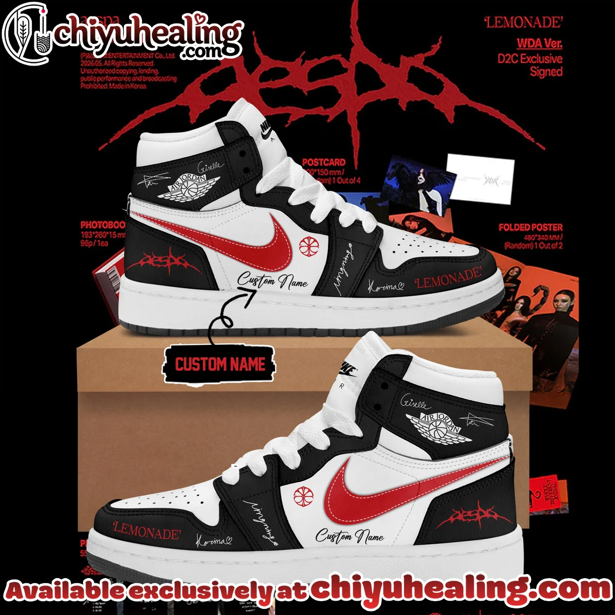 aespa LEMONADE Custom Air Force 1 & Jordan 1 Shoes - Variant 6
