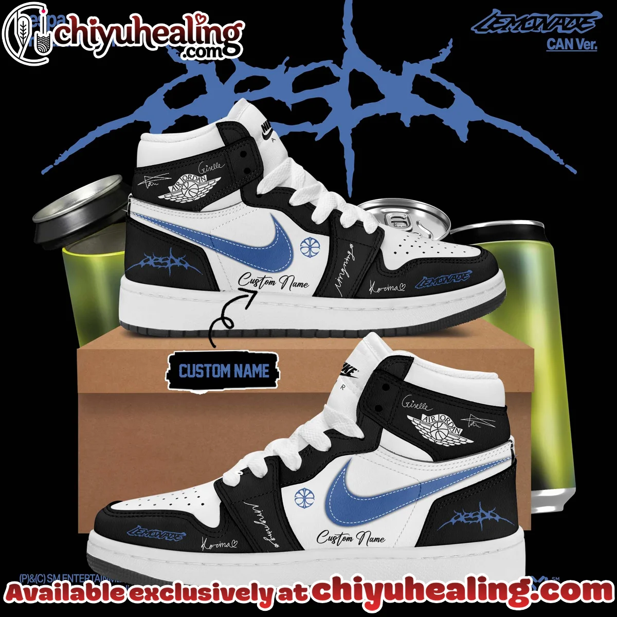 aespa LEMONADE Custom Air Force 1 & Jordan 1 Shoes - Variant 7