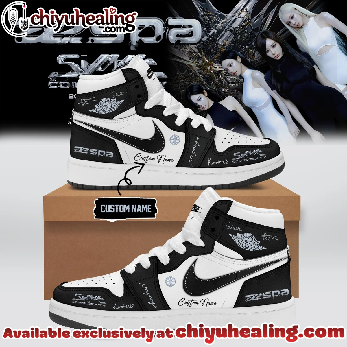 aespa LIVE TOUR SYNK COMPLæXITY Custom Air Force 1 & Jordan 1 Shoes [Batch 19]