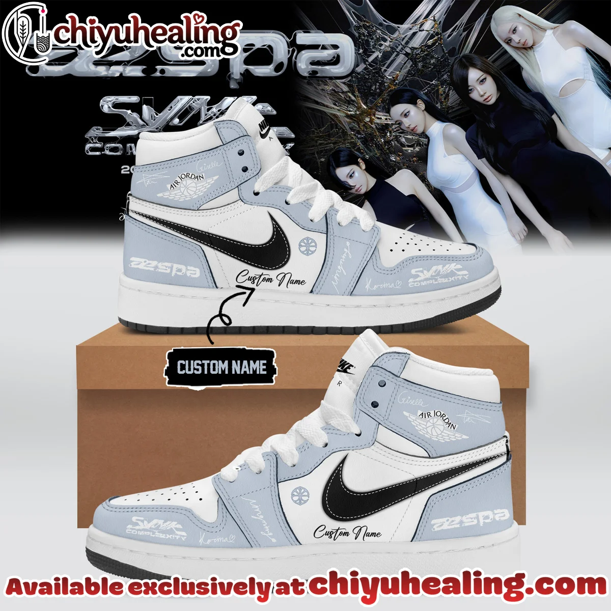 aespa LIVE TOUR SYNK COMPLæXITY Custom Air Force 1 & Jordan 1 Shoes (Design 12)