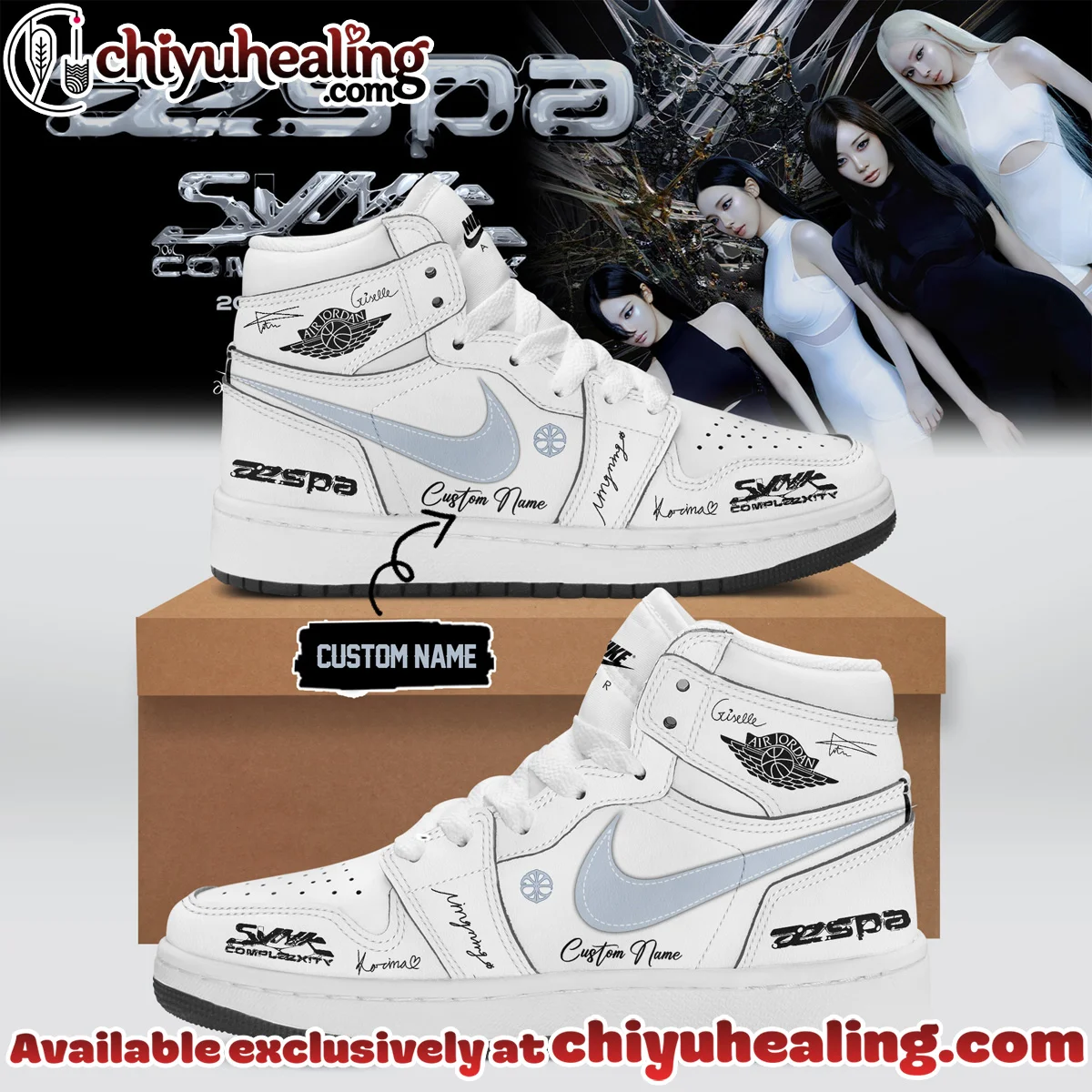 aespa LIVE TOUR SYNK COMPLæXITY Custom Air Force 1 & Jordan 1 Shoes [Drop 21]