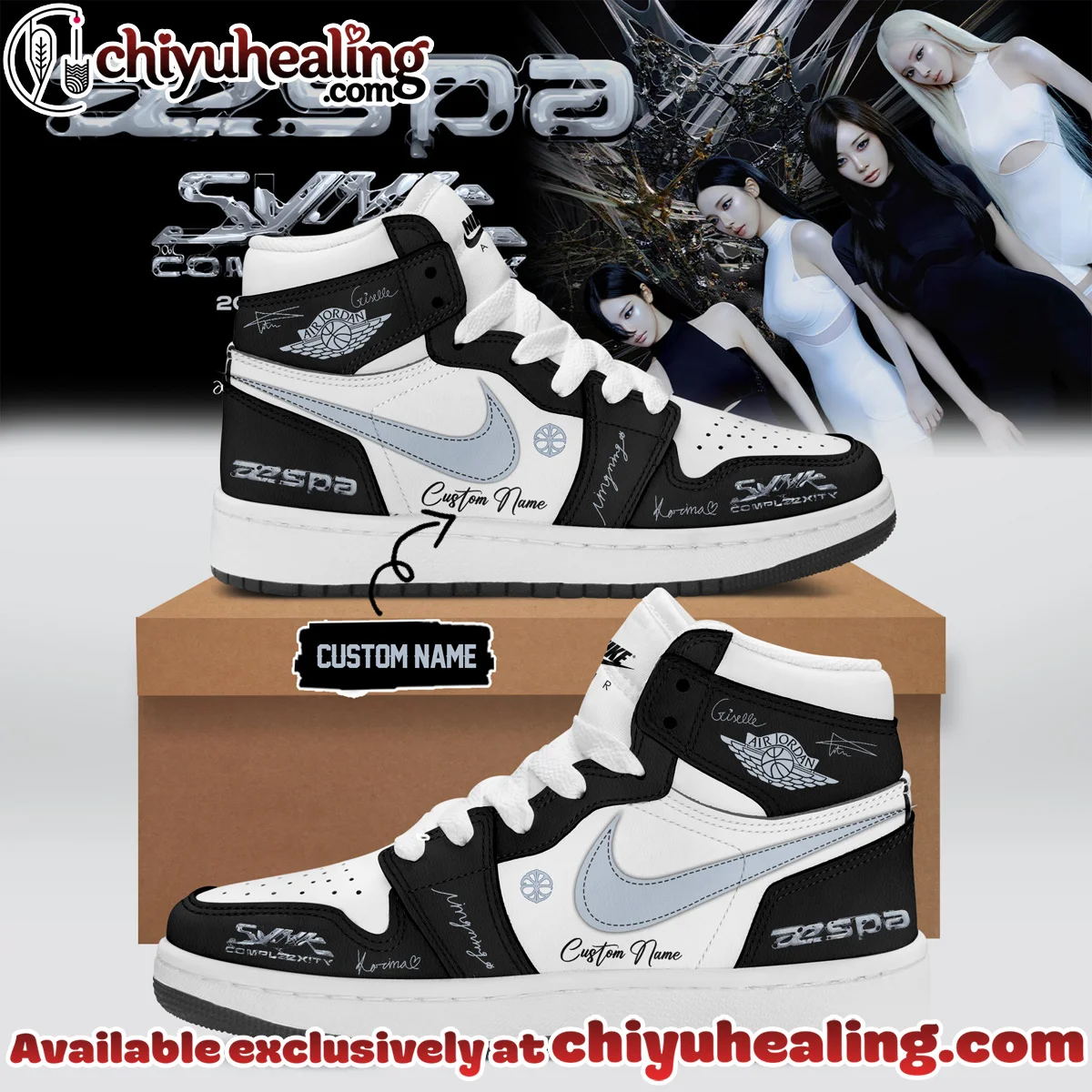 aespa LIVE TOUR SYNK COMPLæXITY Custom Air Force 1 & Jordan 1 Shoes (Release 10)