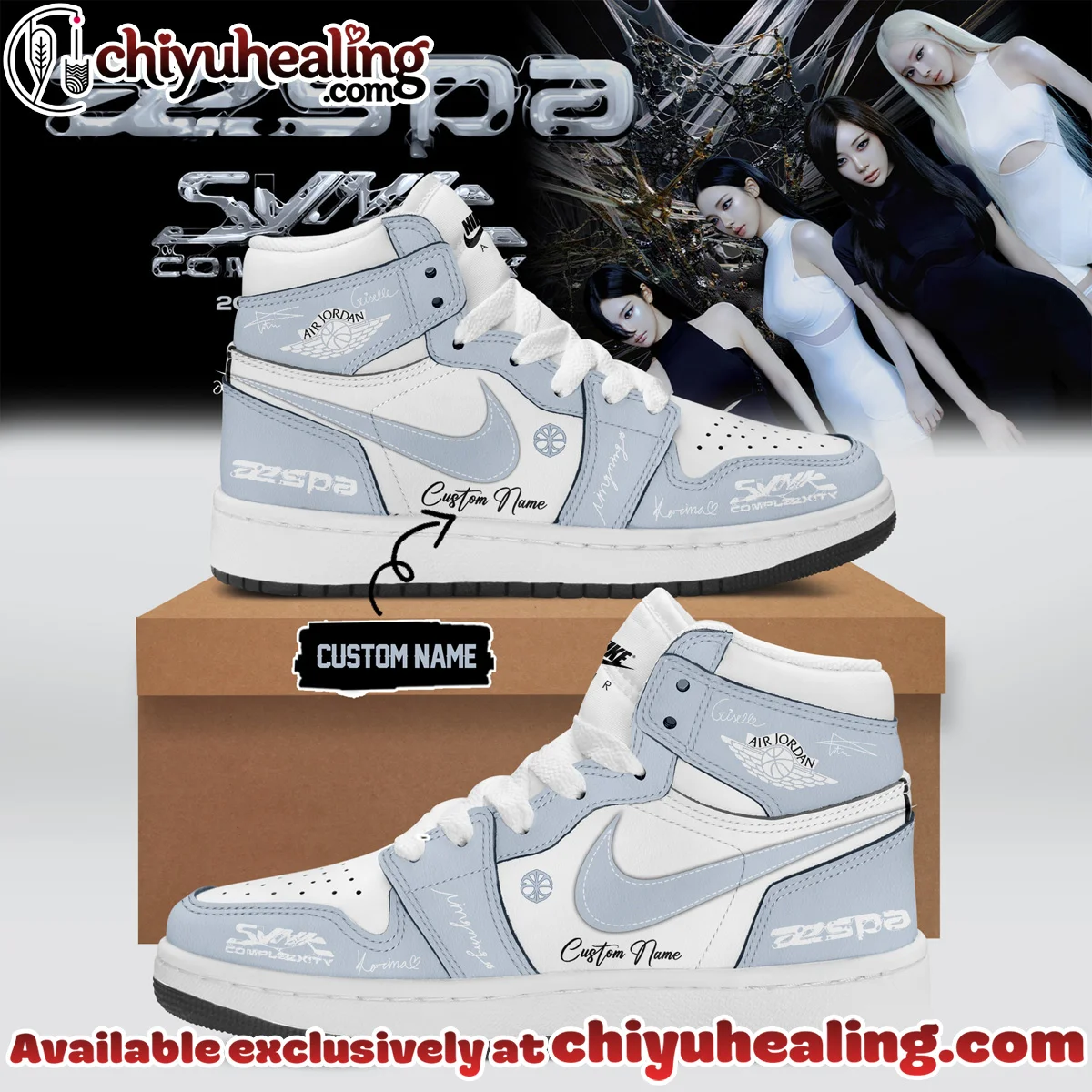 aespa LIVE TOUR SYNK COMPLæXITY Custom Air Force 1 & Jordan 1 Shoes (Style 14)