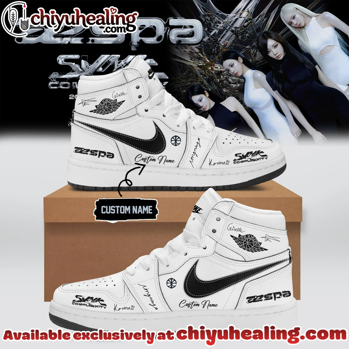 aespa LIVE TOUR SYNK COMPLæXITY Custom Air Force 1 & Jordan 1 Shoes - Variant 23