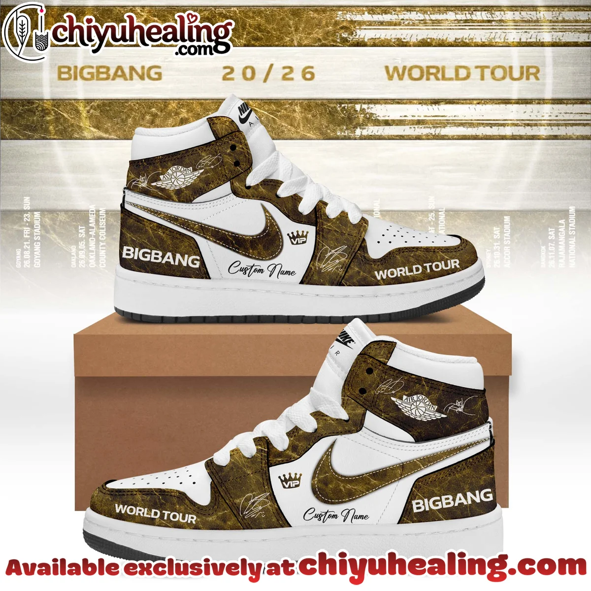Big Bang x Air Force 1 x Air Jordan 1 Custom Air Force 1 & Jordan 1 Shoes [Batch 10]