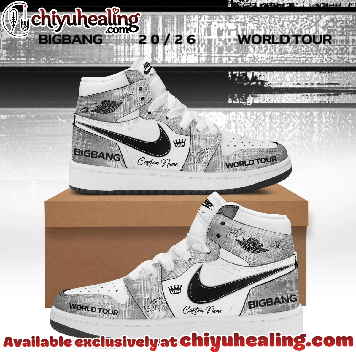 Big Bang x Air Force 1 x Air Jordan 1 Custom Air Force 1 & Jordan 1 Shoes [Drop 12]