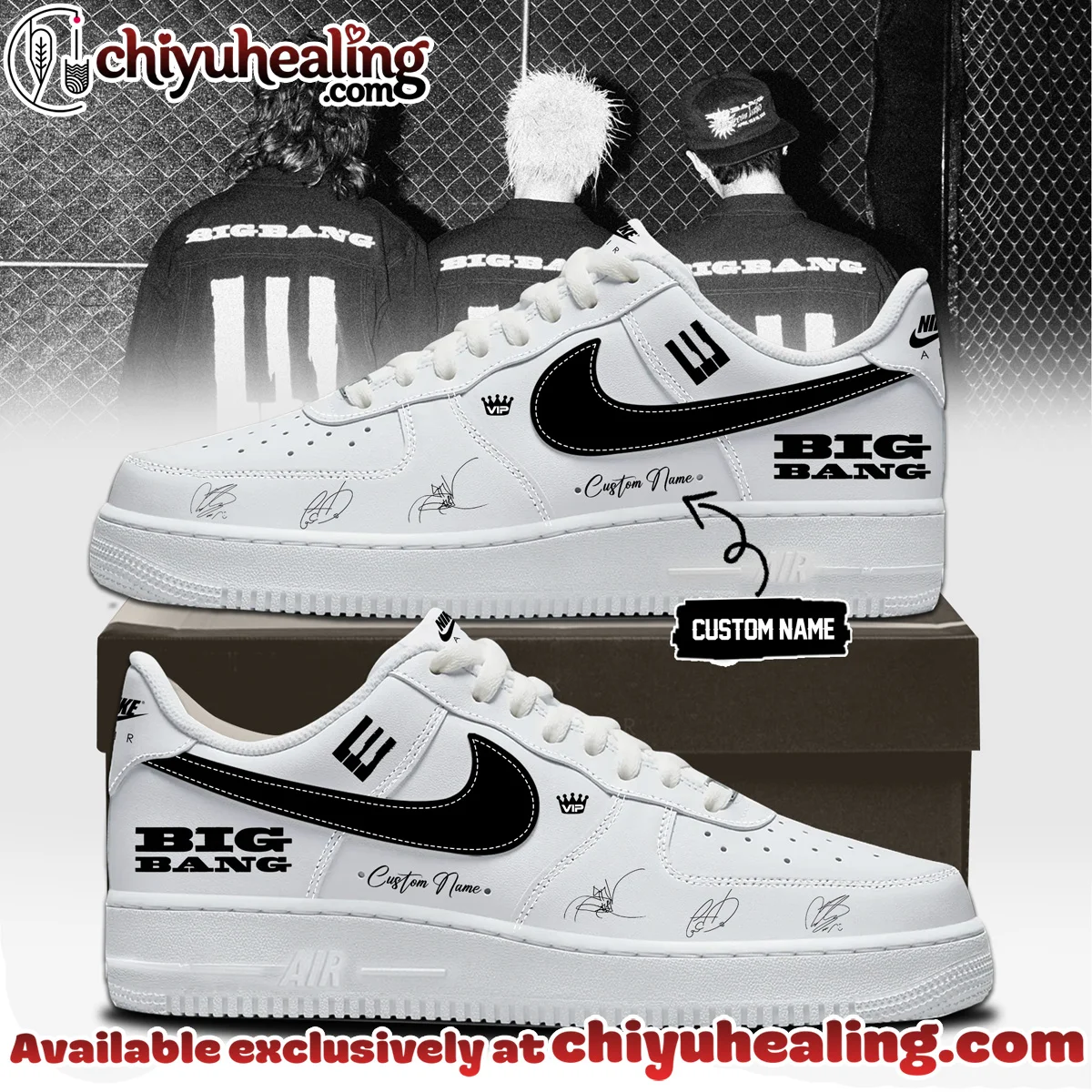 Big Bang x Air Force 1 x Air Jordan 1 Custom Air Force 1 & Jordan 1 Shoes [Drop 2]