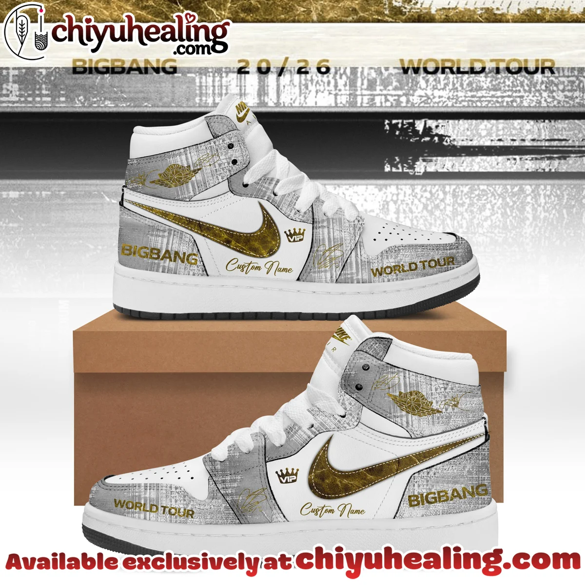 Big Bang x Air Force 1 x Air Jordan 1 Custom Air Force 1 & Jordan 1 Shoes [Drop 8]